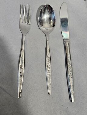 Carlton VTG Stainless Flatware Japan MIXED Pieces Lot Of 19 Midcentury 60s
